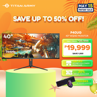 TITAN ARMY P40UG 40” IPS Ultrawide WQHD 2K 144Hz 1ms HDR Type-C Gaming Monitor with Speaker