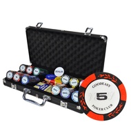 Texas Poker Chips Wheat Suitcase Chip Coins Mahjong Poker Gaming Chip Set