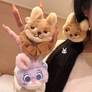 Zootopias Nick Plush Hair Tie Anime Zootopias Hair Rope Elastic Cute Zoo Nick Judy Plush Hair Tie