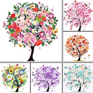 RUOPOTY 50x50cm/40x40cm/30x30cm Frame DIY Painting By Numbers For Adults Children Drawing On Canvas 