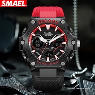 SMAEL Dwi Paparan Personaliti Jam Tangan Elektronik Bergaya Terlaris Jam Tangan Lelaki Kalis Air Ber