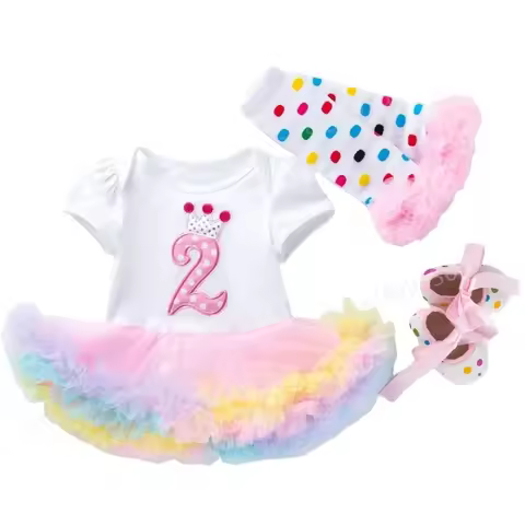 2 Year Old Baby Birthday Outfit 2nd Birthday Girls Princess Party Christmas Costumes Baby Birthday D