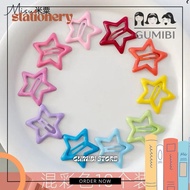 COLORFUL STAR-SHAPED FRINGE HAIR CLIPS CUTE GIRLS' FRINGE HAIR CLIPS