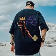 【 M-8XL 】Summer Short Sleeved T-shirt for Men Loose Fashionable Versatile Oversized T-shirt for Men 