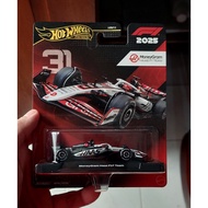 Hot Wheels Premium F1 - MoneyGram Haas F1 Team (31) Japanese stickers