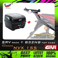 SET KOMBO KOTAK/BOX GIVI B32NB TOP CASE + GIVI YAMAHA NVX155 SRV SPECIAL RACK