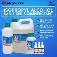 Isopropyl Alcohol IPA Hand Sanitizer 75% [500mL - 5L] Hand Sanitizer / Multi Surface Disinfection