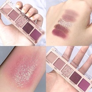 Pearly matte glitter glitter eyeshadow mini portable eyeshadow palette powder purple eyeshadow begin