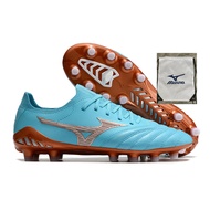 Original ready stock kasut boots football shoes soccer shoes Mizuno Knit Moreira Nissan FG Football 