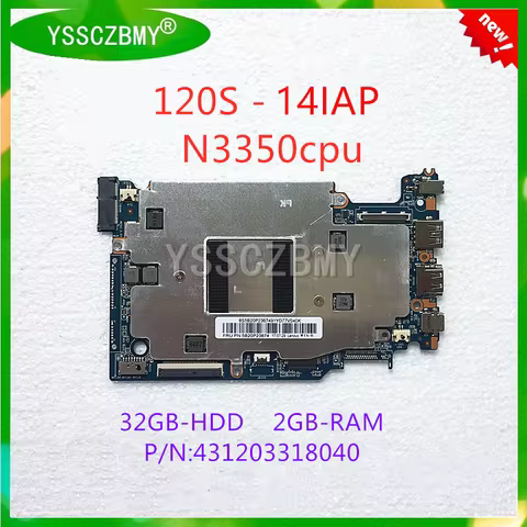 NEW 120S_MB_V1.0 mainboard For Lenovo ideapad 120S-14IAP notebook motherboard 5B20P23674 with N3350 