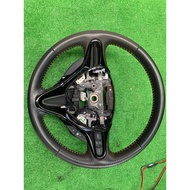 Honda fit GE8 RS Genuine Leather Steering Orange Stitch Paddle Shift Leather  for jazz ge6
