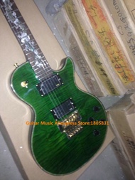 Ketibaan baru api hijau atas gitar elektrik ular Fingerboard gitar penghantaran percuma.