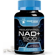 Wellness Labsrx NAD , 100mg - 0 Capsules Liposomal NAD+ Boosting with Resveratrol, NAD Plus Support 