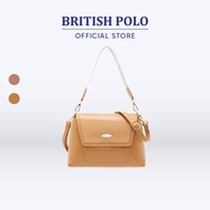 British Polo Julian Women PU Leather Crossbody Shoulder Sling Bag with Detachable Strap (Beg Tangan 