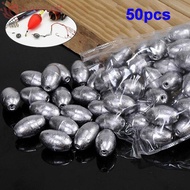 HARRIETT Lead Sinker 50PCS Sinking Bait Weight Split Shot Olive Sinkers