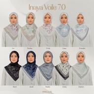 SG READY STOCK | IMALLIS Inaya Voile 7.0 square hijab tudung bawal cotton voile tudung fazura