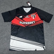 2025-26 Sao Paulo Pre-Match Casual Soccer Jersey Quick Dry Short Sleeve Soccer Jersey AAA+