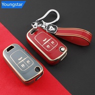 【FY】  TPU Car Key Case Shell Cover Fob For Chevrolet 2020 2021 Cruze Aveo Trax Sail Malibu Captiva O