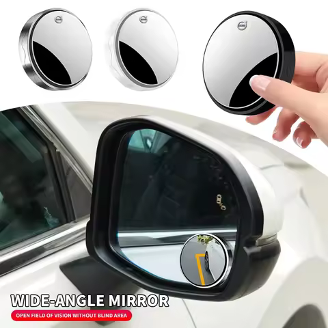2Pcs 360 Degree Rotating Wide-angle Round Frame Blind Spot Mirror For Volvo XC90 XC60 C30 T6 S60 C70