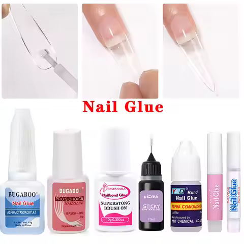 1/5/10Pcs Super Strong Fast Dry Nail Bond Glue for Acrylic Nails Professional Nail Glue for Press on