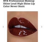 Son Kem Lì 2 Đầu Nyx Shine Loud High Shine Lip Colour 3.4 mL Siêu Bền Lâu Trôi