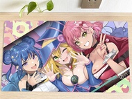 YuGiOh Table Playmat Evil Twin Dark Magician Girl TCG CCG Trading Card Game Mouse Pad Gaming Play Mat Free Bag