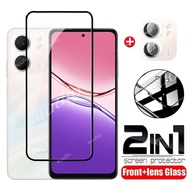 Oppo A5x 4G 2025 2in1 Tempered Glass Film For OPPO A5x OppoA5x 4G 2025 Screen Protector Soft HD Came