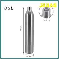 JRBAS Empty 0.6L Aluminum CO2 Air Tank Safety explosion-proof High Pressure Soda Bottle Filling Tank