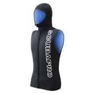 (XL) SCUBAPRO EVERFLEX HOODED VEST W/ FRONT ZIP 3MM 連帽背心 拉鍊式頭套背心