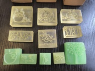 全新手工皂印章套裝 聖誕樹 龍貓 花朵圖案