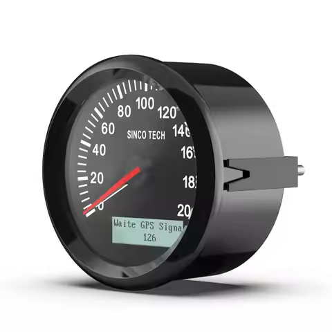 Universal 85mm GPS Speedometer 200km/h Speed Gauge Meter With 7 Colors Backlight 12V 24V With LCD Fo