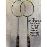 APACS SUPER SERIES GP GOLD Badminton Racket 4UG2 grip max 38LBS ORIGINAL