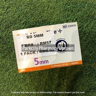 BD Micro Fine Pen Needles 5mm (31G*0.25mm) 100s