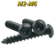 [XNY] Grade 8.8 Black Hexagon Socket Self-Tapping Screw Furniture Screw M2M3M4M5M6