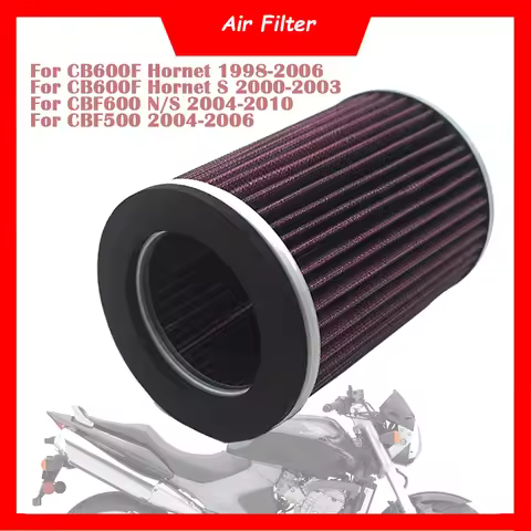 Motorcycle Engine High Flow Non-woven Fabric Air Filter Cleaner Intake Element For Honda CB600F Horn