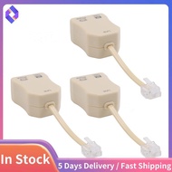 3Pcs DSL Filter Splitter for Phone Line Phone Jack Splitter In-Line DSL Filter Telephone Modem ADSL 