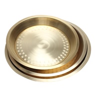 Picking Flower Copper Plate Pure Copper Household Copper Steamed Chicken Plate Hand Forged Copper Pl