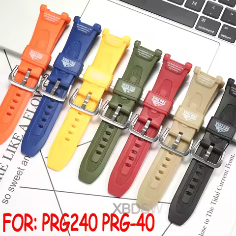 Watch Accessories Suitable for Casio Proterk PRG-240 PRG-40 Resin Watch Band 10631626 Replacement Wi