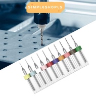 SIMPLESHOPLS PCB Drill Bits Tungsten Steel PCB Twist Drill Wood CNC Drill Carbide CNC Milling Cutter