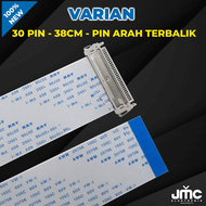 1Pcs Kabel LVDS PFC FFC 30pin 30 pin Satu arah dan Beda arah panjang 38cm pitch spasi pin 1.0mm