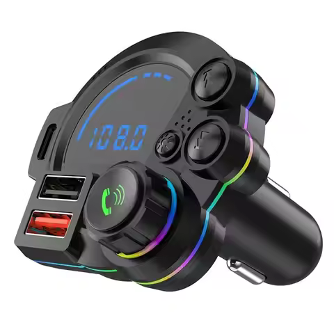 Car Bluetooth 5.3 FM Transmitter MP3 Music Player Car Adapter Wireless