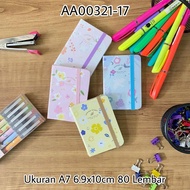 MEMO AA00321-17 A7-80 SPRING SIZE A7- NOTEBOOK DIARY NOTEBOOK