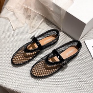 Breathable Mesh Flat Mary Jane Sandals