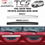 TCS TOYOTA AVANZA 2012-2018 CAR TAIL GATE TRIM COVER GARNISH ACCESSORIES