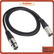 YUJINX Balanced Audio Cable, 1m/3.3ft 3Pin XLR Male to 3Pin XLR Female Microphone Cable, Durable Mal