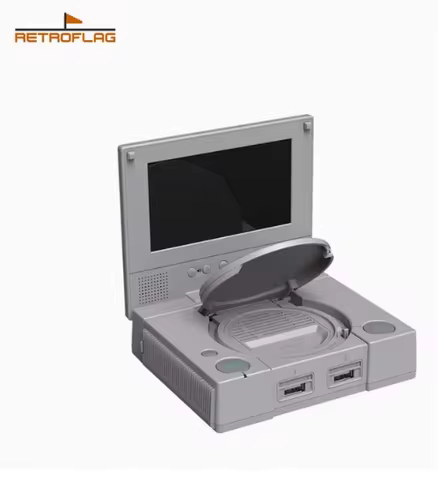 RETROFLAG PiStation Case Raspberry Pi 4 Case with Cooling Fan and 3pcs Heatsinks Pistation LCD Case 