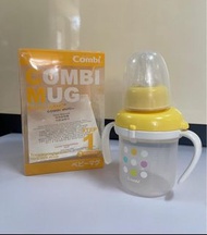 Combi Baby Mug （Step 1) 嬰兒訓練學習杯第一階段奶嘴杯 （黃色）