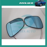 Toyota Hilux 8th Gen 2015-2022 (AN120/AN130) Cermin Sisi Biru Dengan LED Lampu Isyarat Berjaya Auto 