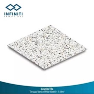 Granit/keramik lantai kamar mandi 60x60 motip terazo vonice white 