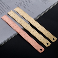 15cm Metal Brass Straight Ruler Vintage Geometric Measuring Tools Students Painting Drawing Tools Ki